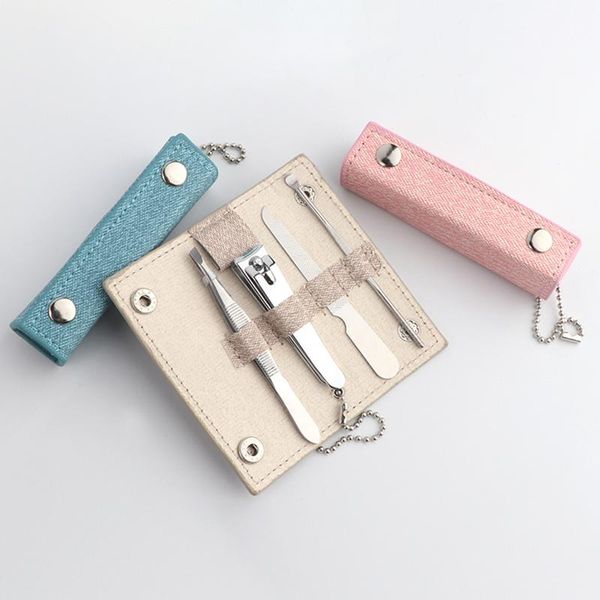 4pcs manicure pedicure tool set steel nail clippers file tweezer ear spoon fingernail nail edge grooming w/ case 3colors
4pcs manicure pedicure tool set steel nail clippers file tweezer ear spoon fingernail nail edge grooming w/ case 3colors