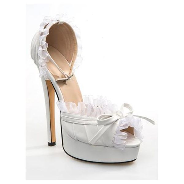 sandals mkkhou's summer sweet white lace fish mouth one-piece buckle 15cm shoes women wedding dress ladies large size, Black
sandals mkkhou's summer sweet white lace fish mouth one-piece buckle 15cm shoes women wedding dress ladies large size, Black