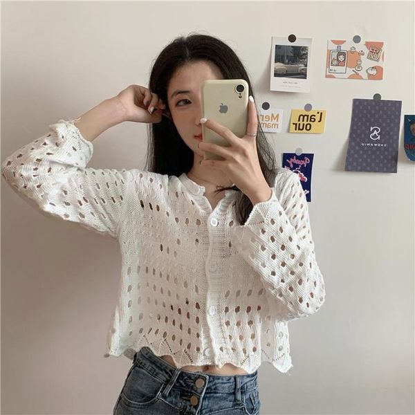 women's knits & tees hipster loose sweaters for women knitted spring autumn crop clothing hollow out cardigans korean clothes, White
women's knits & tees hipster loose sweaters for women knitted spring autumn crop clothing hollow out cardigans korean clothes, White