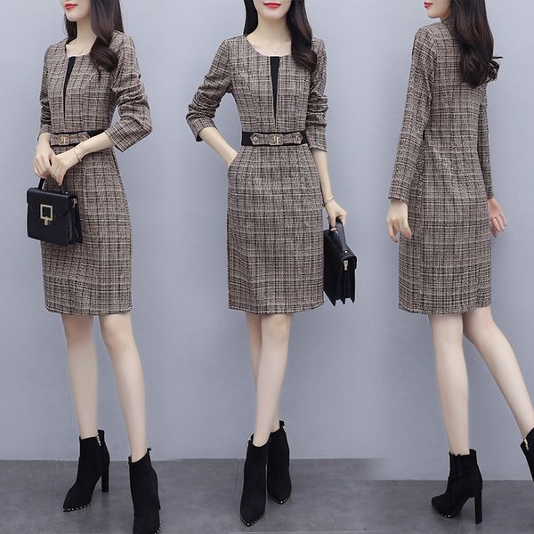 women autumn business plus size dressed in fat ladies work wear long sleeve party dress ab3m, Black;gray
women autumn business plus size dressed in fat ladies work wear long sleeve party dress ab3m, Black;gray