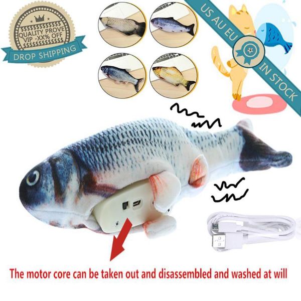 30cm electronic pet cat toy electric usb charging simulation fish toys for dog cat chewing playing biting accessories gatos toys
30cm electronic pet cat toy electric usb charging simulation fish toys for dog cat chewing playing biting accessories gatos toys