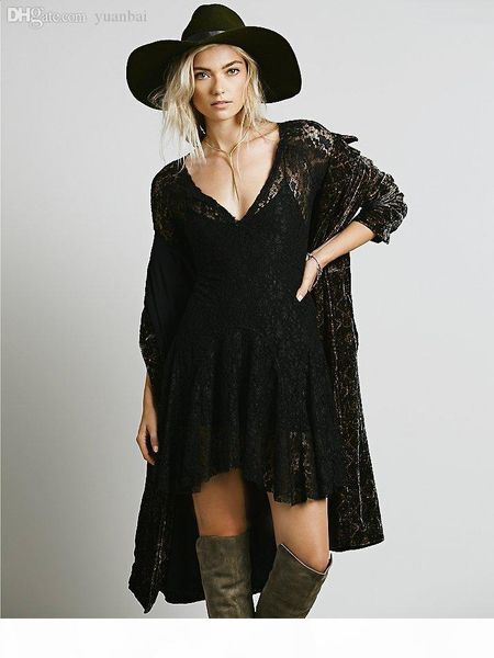 wholesale-summer style boho romantic sheer floral lace dress v neck intimately flowy women dresses plus size, Black;gray
wholesale-summer style boho romantic sheer floral lace dress v neck intimately flowy women dresses plus size, Black;gray