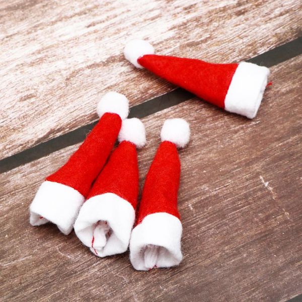24pcs mini christmas caps cute lollipop hats decors nonwoven candy packing hats christmas supplies for home shop store
24pcs mini christmas caps cute lollipop hats decors nonwoven candy packing hats christmas supplies for home shop store