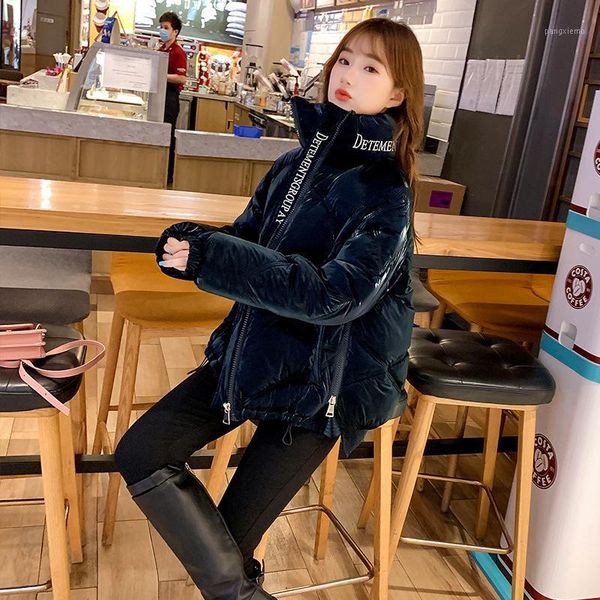 new winter jacket stand collar coat women fashion glitter jackets winter warm woman clothing casual parkas regular1, Black
new winter jacket stand collar coat women fashion glitter jackets winter warm woman clothing casual parkas regular1, Black