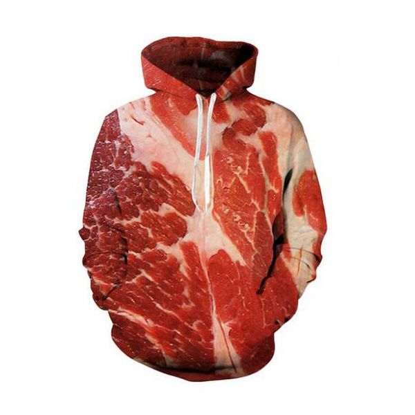 new men/womens beef meat funny 3d print fashion tracksuits crewneck hip hop sweatshirt hoodies, Black
new men/womens beef meat funny 3d print fashion tracksuits crewneck hip hop sweatshirt hoodies, Black
