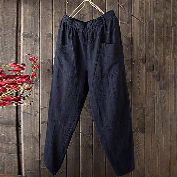 womens clothing large size cotton and hemp pure color high waist linen harem pants loose pants spodnie 5.6, Black;white
womens clothing large size cotton and hemp pure color high waist linen harem pants loose pants spodnie 5.6, Black;white
