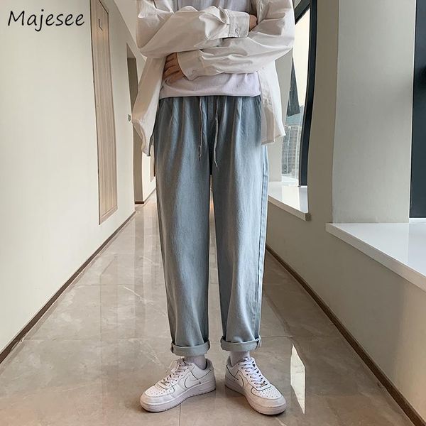 men jeans denim solid loose straight plus size 3xl japanese fashion style trendy all-match students elastic waist daily casual, Blue
men jeans denim solid loose straight plus size 3xl japanese fashion style trendy all-match students elastic waist daily casual, Blue