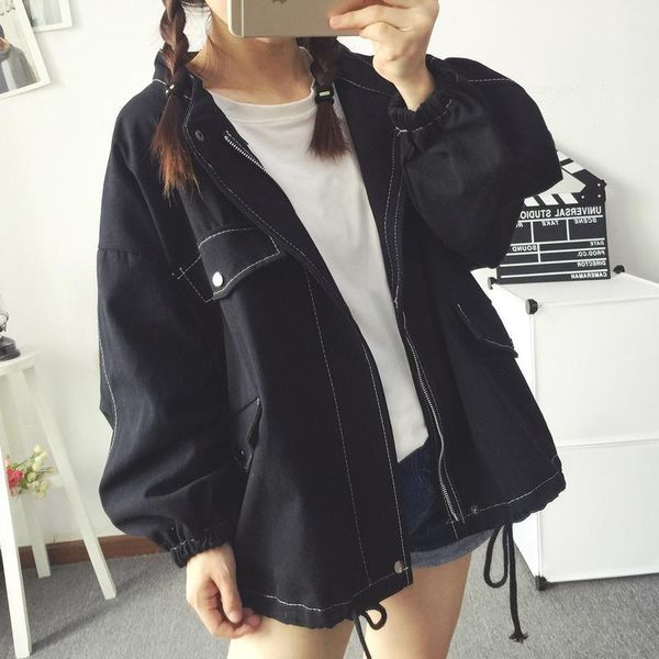 women's jackets kpop exo black harajuku baseball jacket female spring loose seo yea ji iu eun student casual women clothes1, Black;brown
women's jackets kpop exo black harajuku baseball jacket female spring loose seo yea ji iu eun student casual women clothes1, Black;brown