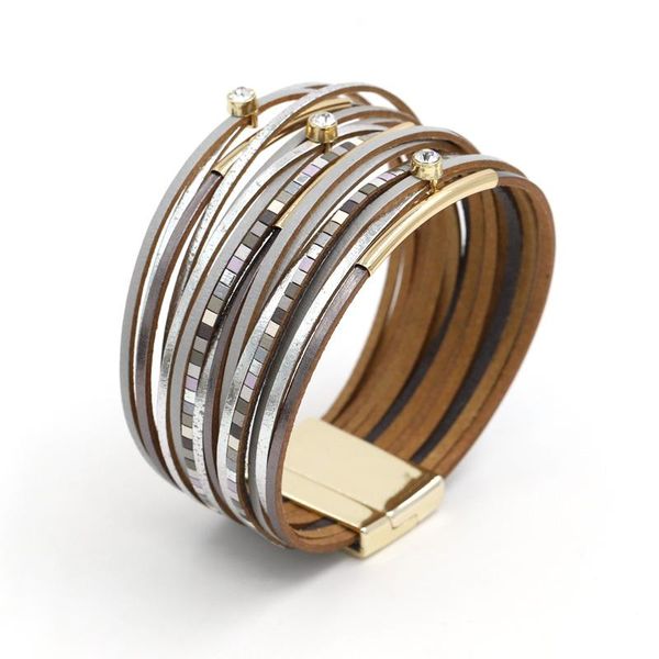 vonnor genuine leather bracelet for women jewelry fashion multilayer bohemian charm wrap bracelets & bangles wholesale, Golden;silver
vonnor genuine leather bracelet for women jewelry fashion multilayer bohemian charm wrap bracelets & bangles wholesale, Golden;silver