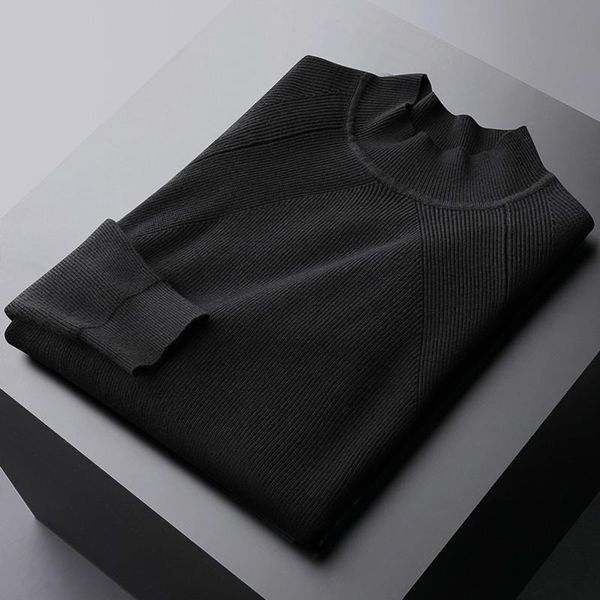 men's sweaters mock neck mens autumn and winter thicken keep warm man fashion slim fit round collar 3xl, White;black
men's sweaters mock neck mens autumn and winter thicken keep warm man fashion slim fit round collar 3xl, White;black