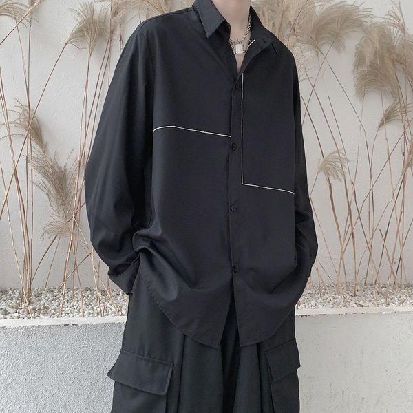 2020 spring and autumn new youth popular men's loose solid color silky fabric long-sleeved shirt fashion casual jacket coat1, White;black
2020 spring and autumn new youth popular men's loose solid color silky fabric long-sleeved shirt fashion casual jacket coat1, White;black