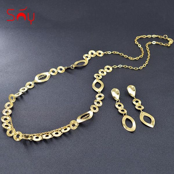 sunny jewelry fashion jewelry long chain necklace earrings women's sets copper water drop for party wedding, Silver
sunny jewelry fashion jewelry long chain necklace earrings women's sets copper water drop for party wedding, Silver