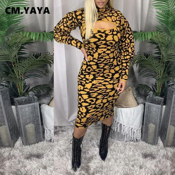 cm.yaya leopard print cut out bust women midi dress long sleeve bodycon club party pencil turtleneck dresses1, Black;gray
cm.yaya leopard print cut out bust women midi dress long sleeve bodycon club party pencil turtleneck dresses1, Black;gray