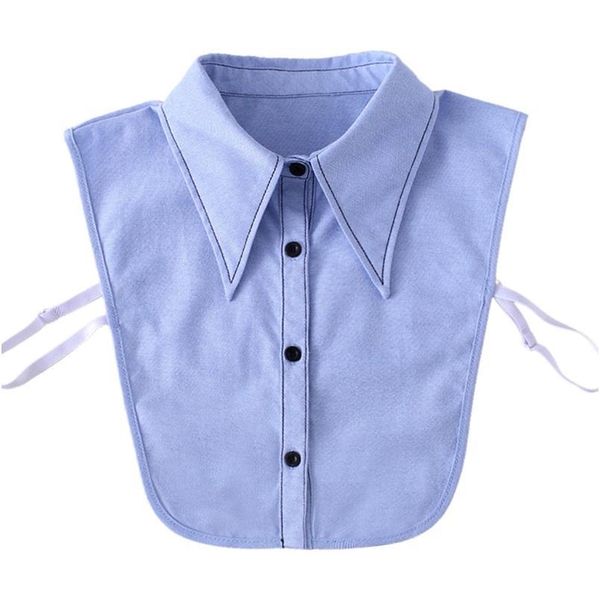 women winter sweater decorative false fake collar embroidery black trimming detachable lapel half-shirt blouse a qyltuc, White
women winter sweater decorative false fake collar embroidery black trimming detachable lapel half-shirt blouse a qyltuc, White