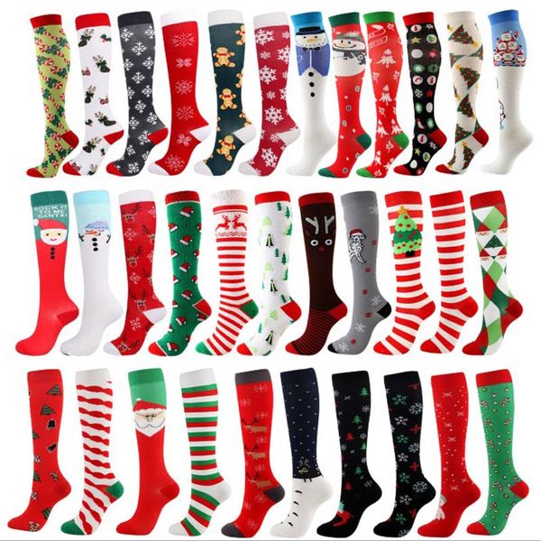 women men elastic christmas compression stockings santa deer snowman floor outdoor nylon breathable sports soccer stocking protect feet, Black;white
women men elastic christmas compression stockings santa deer snowman floor outdoor nylon breathable sports soccer stocking protect feet, Black;white