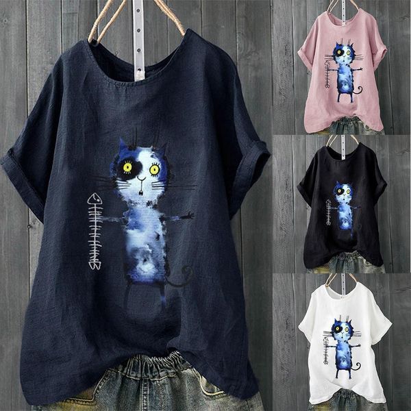2019 new tshirt women plus size short sleeve cotton linen o-neck print pullover t-shirt camiseta women harajuku t shirt, White
2019 new tshirt women plus size short sleeve cotton linen o-neck print pullover t-shirt camiseta women harajuku t shirt, White