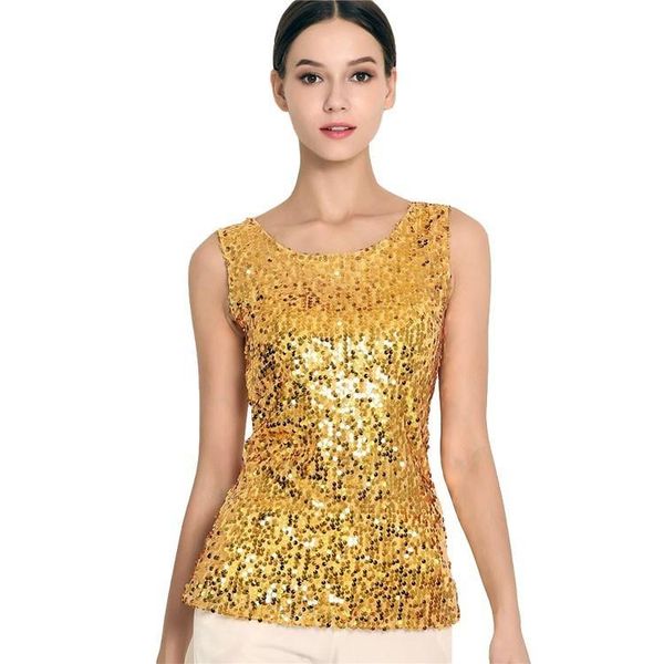 #1730 gold/silver/black summer for women sequin stretch tank plus size s-3xl crop femme bling streetwear, White
#1730 gold/silver/black summer for women sequin stretch tank plus size s-3xl crop femme bling streetwear, White