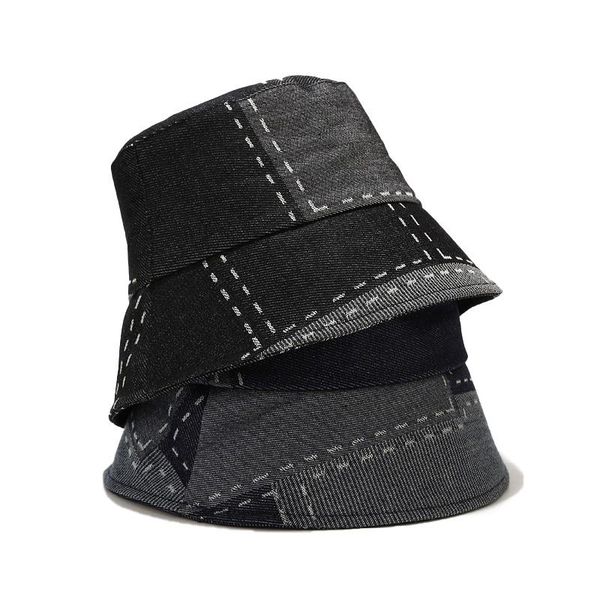 wide brim hats cowboy stitched bucket hat women spring autumn retro versatile sunshade fisherman cotton fedoras outdoor cap, Blue;gray
wide brim hats cowboy stitched bucket hat women spring autumn retro versatile sunshade fisherman cotton fedoras outdoor cap, Blue;gray