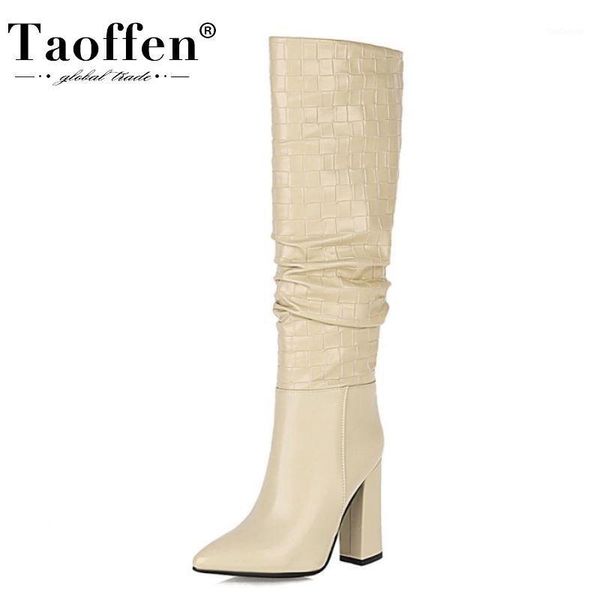 boots taoffen women knee pointed toe thick high heel slip on shoes 2021 fashion winter party footwear size 34-431, Black
boots taoffen women knee pointed toe thick high heel slip on shoes 2021 fashion winter party footwear size 34-431, Black