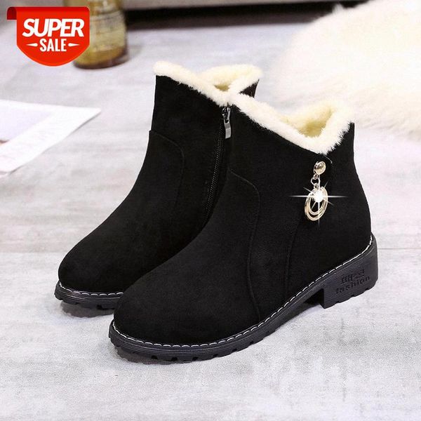 2020 new metal decorative zippers women boots winter suede retro short plush warm ankle boots short tube wedges women #fm63, Black
2020 new metal decorative zippers women boots winter suede retro short plush warm ankle boots short tube wedges women #fm63, Black