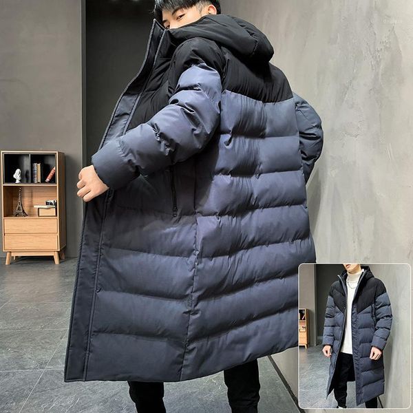 more men long winter down cotton-padded jacket handsome new hooded popular logo knee-high man warm coat1, Black
more men long winter down cotton-padded jacket handsome new hooded popular logo knee-high man warm coat1, Black