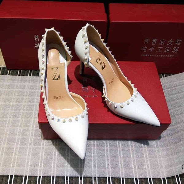 designer casual lady fashion women pumps white spikes rivets point toe high heels shoes 12cm 10cm stiletto heeled wedding, Black
designer casual lady fashion women pumps white spikes rivets point toe high heels shoes 12cm 10cm stiletto heeled wedding, Black