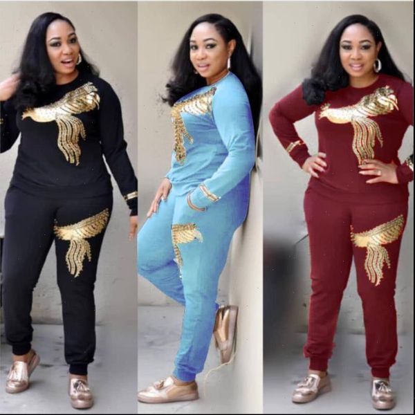 2021 autumn new arrival casual 2 piece women set color black sequined o neck full sleeve wear long pants, Gray
2021 autumn new arrival casual 2 piece women set color black sequined o neck full sleeve wear long pants, Gray