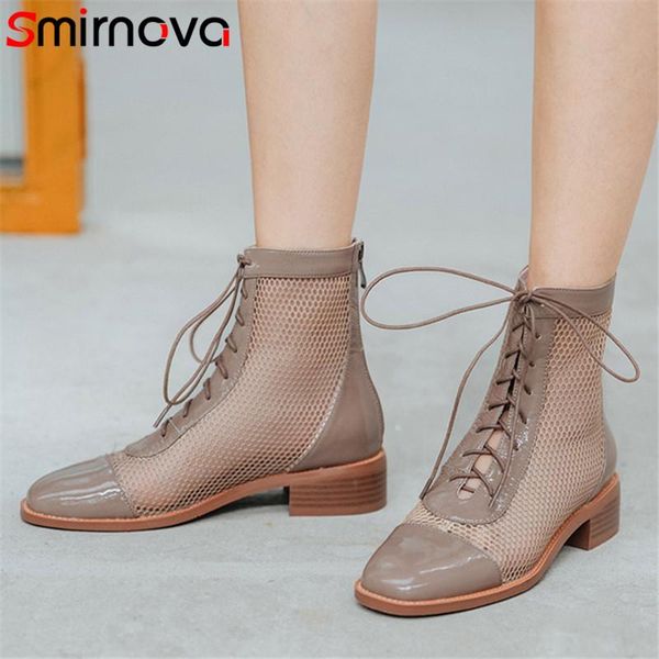 boots smirnova 2021 patent leather ankle women low heel summer cross tied zip comfortable casual shoes woman, Black
boots smirnova 2021 patent leather ankle women low heel summer cross tied zip comfortable casual shoes woman, Black