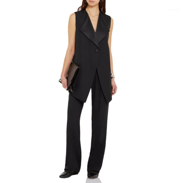 2020 women suit waistcoat high end brand quality black vest spring new loose turn-down collar elegant single breasted waistcoat1, Black;white
2020 women suit waistcoat high end brand quality black vest spring new loose turn-down collar elegant single breasted waistcoat1, Black;white