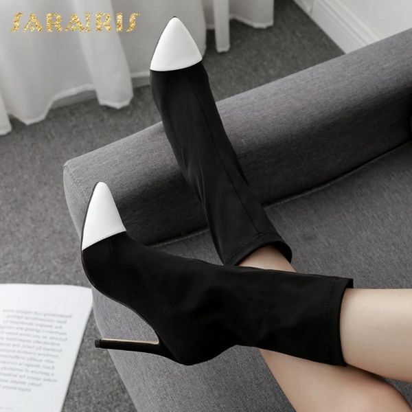 boots sarairis 2021 fashion pointed toe stretch fabric ins woman shoes super thin high heels ankle female, Black
boots sarairis 2021 fashion pointed toe stretch fabric ins woman shoes super thin high heels ankle female, Black
