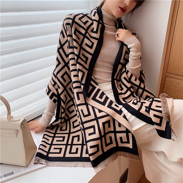 2020 luxury winter scarf women pashmina shawl lady wraps design print warm blanket female neck scarves thick stoles lj201221, Blue;gray
2020 luxury winter scarf women pashmina shawl lady wraps design print warm blanket female neck scarves thick stoles lj201221, Blue;gray