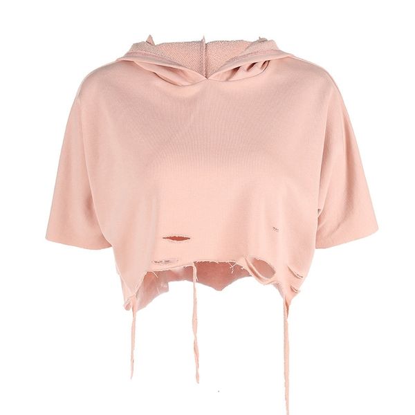 2021 new elegant autumn cutting holes short hoodies section pure pink women sleeved single type of cotton male oycg, Black
2021 new elegant autumn cutting holes short hoodies section pure pink women sleeved single type of cotton male oycg, Black