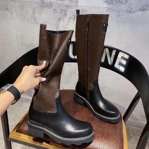 fashion color matching round head women long boots female martin casual wild non-slip leather women's boots roman boots 03 l330 02, Black
fashion color matching round head women long boots female martin casual wild non-slip leather women's boots roman boots 03 l330 02, Black