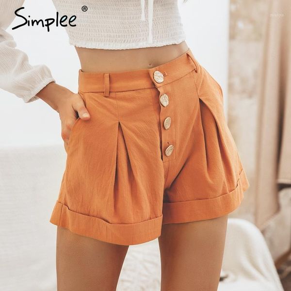 simplee casual buttons summer women cotton shorts high waist female shorts solid black soft ladies streetwear 20201, White;black
simplee casual buttons summer women cotton shorts high waist female shorts solid black soft ladies streetwear 20201, White;black