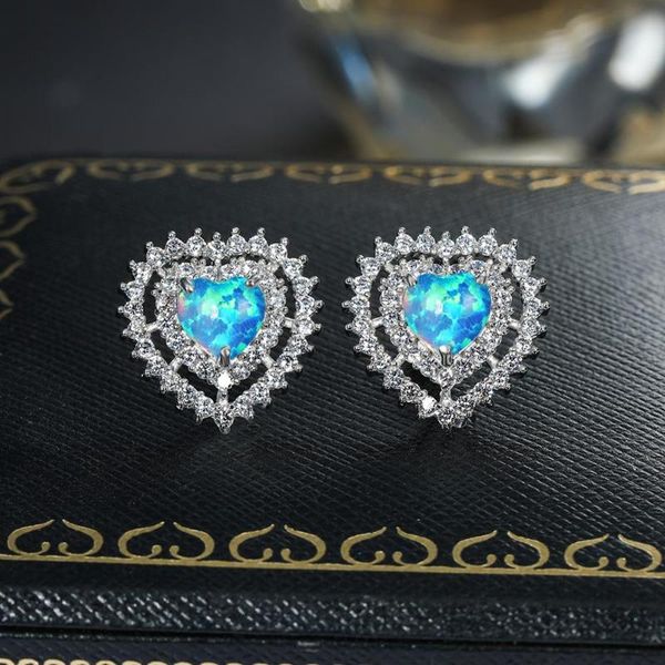 white blue fire opal cute heart stone stud earrings for women wedding jewelry charm multicolor birthstone earrings bridal gifts, Golden;silver
white blue fire opal cute heart stone stud earrings for women wedding jewelry charm multicolor birthstone earrings bridal gifts, Golden;silver