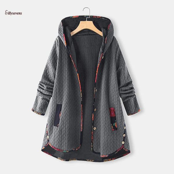 women's trench coats hood cardigan women fashion retro printing splicing button long sleeves coat abrigos mujer invierno 2021, Tan;black
women's trench coats hood cardigan women fashion retro printing splicing button long sleeves coat abrigos mujer invierno 2021, Tan;black