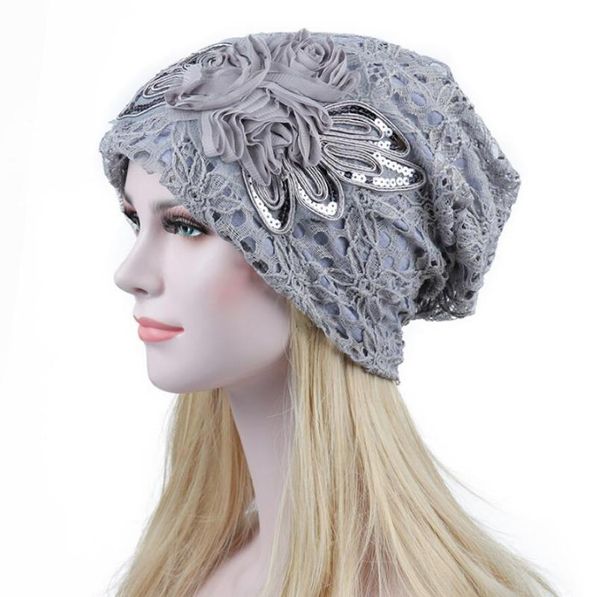beanie/skull caps flower sequins hats women lace beanies spring summer breathable cap, Blue;gray
beanie/skull caps flower sequins hats women lace beanies spring summer breathable cap, Blue;gray