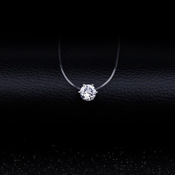 fashion cz collar choker necklace invisible transparent fishing line zircon silver color pendant necklace for women jewelry gift wmtpgh, Black
fashion cz collar choker necklace invisible transparent fishing line zircon silver color pendant necklace for women jewelry gift wmtpgh, Black