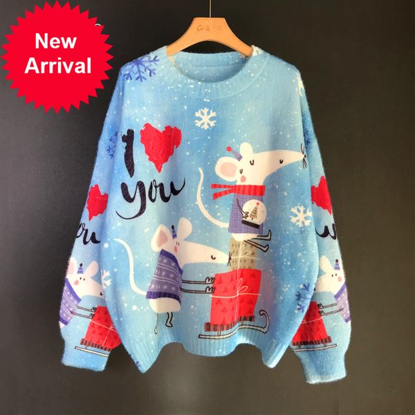 christams of cartoons thicken fluffy winter lantern casual ugly sweater hiloday party pull femme c-351-3, White;black
christams of cartoons thicken fluffy winter lantern casual ugly sweater hiloday party pull femme c-351-3, White;black