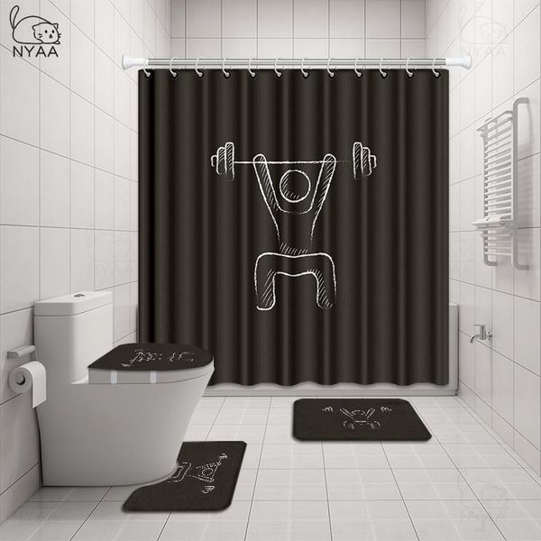 bath accessory set fitness bathroom active life theme composition with words exercise waterproof shower curtain toilet cover mat non slip ru
bath accessory set fitness bathroom active life theme composition with words exercise waterproof shower curtain toilet cover mat non slip ru
