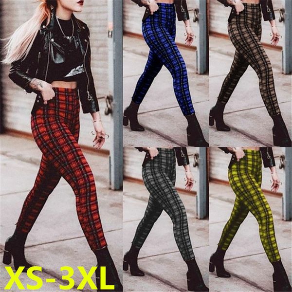 women plaid high waist women's patterned leggings 2020 new casual pants elastic fashion pencil, Black
women plaid high waist women's patterned leggings 2020 new casual pants elastic fashion pencil, Black