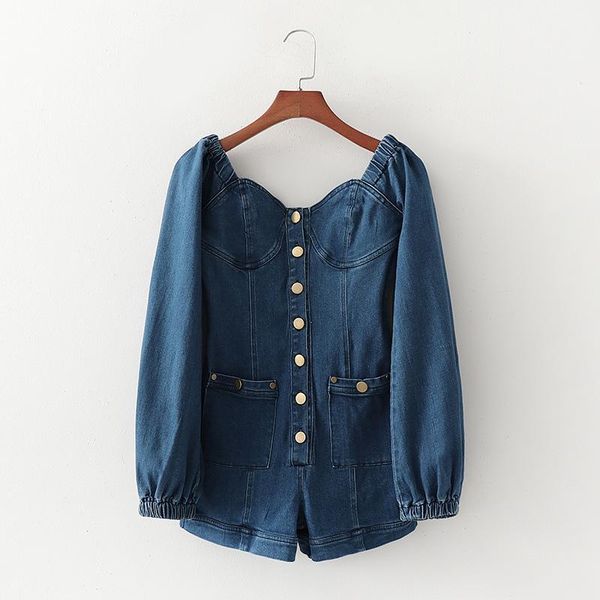 women's jumpsuits & rompers like cakes the european and american wind joker lantern show thin shoulder sleeve denim that wipe a bosom1, Black;white
women's jumpsuits & rompers like cakes the european and american wind joker lantern show thin shoulder sleeve denim that wipe a bosom1, Black;white