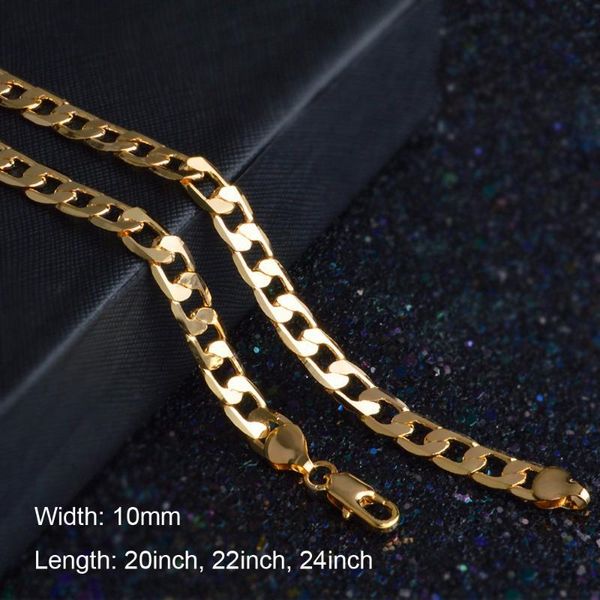 chains fashion men jewelry 10mm width gold color long chain necklace for wholesale, Silver
chains fashion men jewelry 10mm width gold color long chain necklace for wholesale, Silver