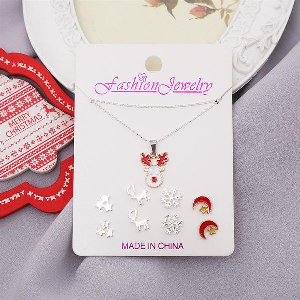 christmas jewelry sets for women 2020 new elk pendant necklace fashion stars snowflake stud earrings christmas present, Silver
christmas jewelry sets for women 2020 new elk pendant necklace fashion stars snowflake stud earrings christmas present, Silver