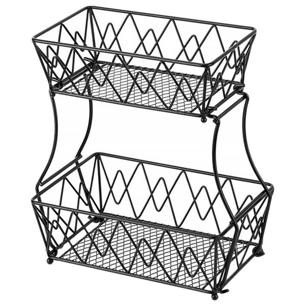 hooks & rails 2-tier fruit basket detachable holder kitchen storage baskets stand
hooks & rails 2-tier fruit basket detachable holder kitchen storage baskets stand