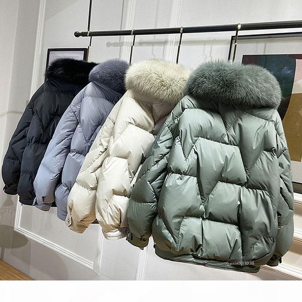2020 new women's winter white duck down jacket woman short korean puffer coat thick warm women real fur collar down jackets, Black
2020 new women's winter white duck down jacket woman short korean puffer coat thick warm women real fur collar down jackets, Black