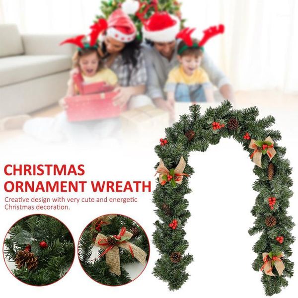 christmas artificial wreath ornament door hanging rattan with pine cones berries for christmas decoration1
christmas artificial wreath ornament door hanging rattan with pine cones berries for christmas decoration1