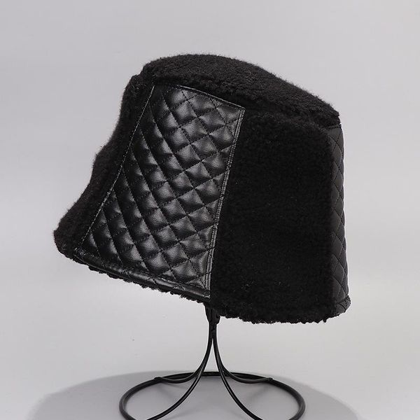 wide brim hats outdoor faux fur leather pattern bucket women winter soft warm gorros mujer, Blue;gray
wide brim hats outdoor faux fur leather pattern bucket women winter soft warm gorros mujer, Blue;gray