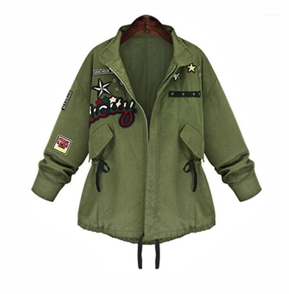 2016 autumn winter women jacket long sleeve slim turn-down collar army green outwear women coat11, Black;brown
2016 autumn winter women jacket long sleeve slim turn-down collar army green outwear women coat11, Black;brown