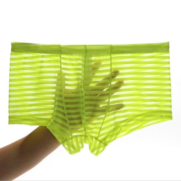 2020 men boxer mens underwear boxers stripe men's mesh transparent boxer low waist ultra-thin ice silk breathable, Black;white
2020 men boxer mens underwear boxers stripe men's mesh transparent boxer low waist ultra-thin ice silk breathable, Black;white